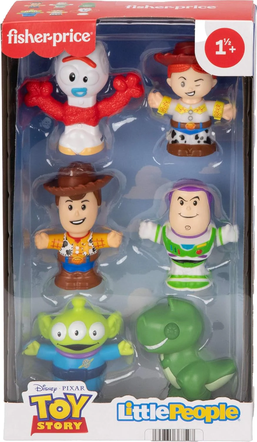 Fisher-Price Little People Toddler Toys Disney Pixar Toy Story Figure Set, 6 Characters for Preschool Pretend Play Kids Ages 18+ Months, JLM24 - Image 3