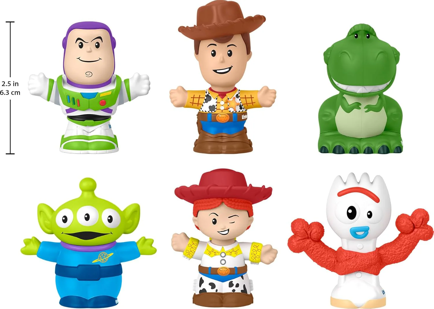 Fisher-Price Little People Toddler Toys Disney Pixar Toy Story Figure Set, 6 Characters for Preschool Pretend Play Kids Ages 18+ Months, JLM24 - Image 4