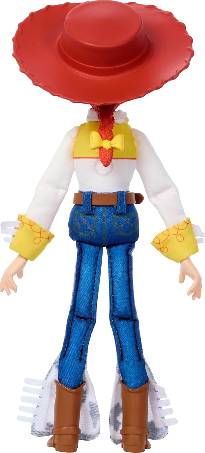Mattel Disney Pixar Toy Story 5 Jessie - Bambola di straccio in scala da gioco, 17,8 cm, cowgirl dai capelli rossi, statuetta da collezione morbida e fedele al film - Image 4