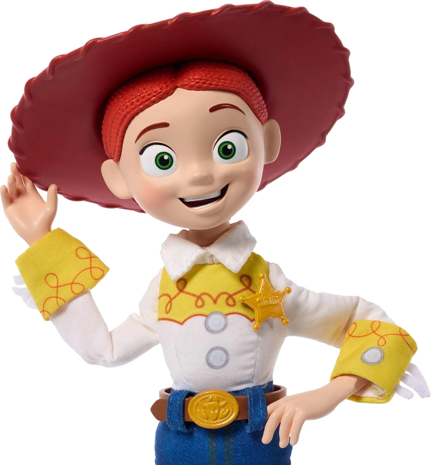 Mattel Disney Pixar Toy Story 5 Jessie - Bambola di straccio in scala da gioco, 17,8 cm, cowgirl dai capelli rossi, statuetta da collezione morbida e fedele al film - Image 6