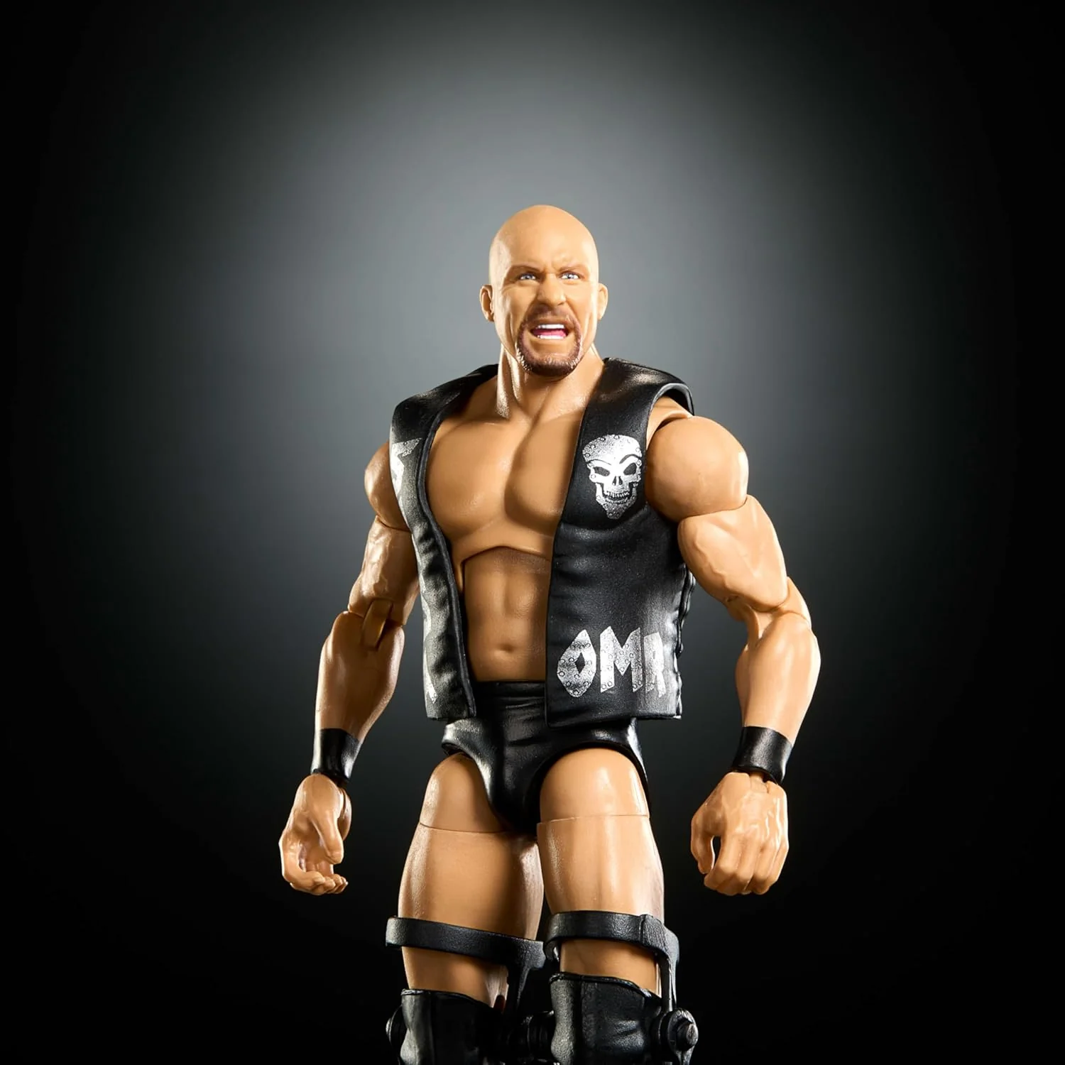 Mattel WWE Elite Actionfigur und Zubehörteile, Greatest Hits 2025, ca. 15 cm große Sammelfigur Stone Cold Steve Austin mit 25 Bewegungspunkten und austauschbaren Händen, JHT58 - Image 3