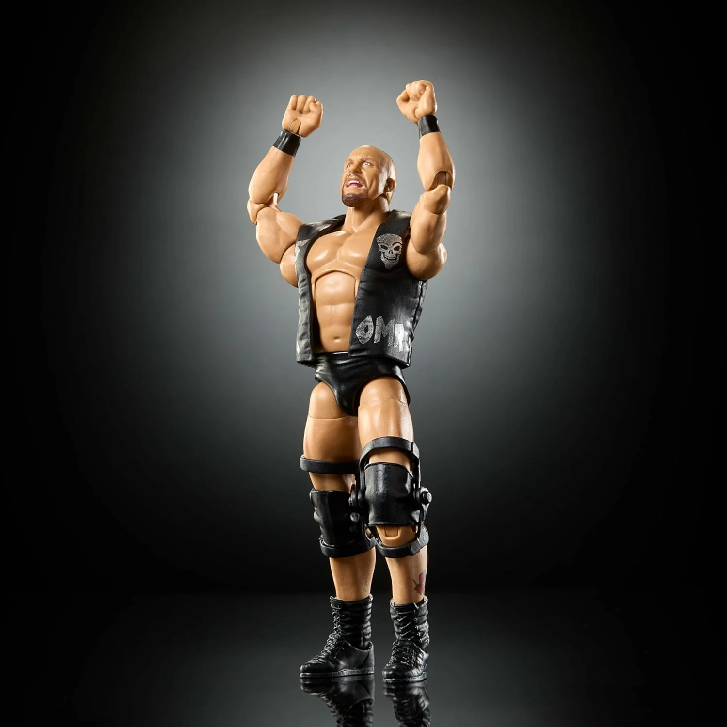 Mattel WWE Elite Actionfigur und Zubehörteile, Greatest Hits 2025, ca. 15 cm große Sammelfigur Stone Cold Steve Austin mit 25 Bewegungspunkten und austauschbaren Händen, JHT58 - Image 6