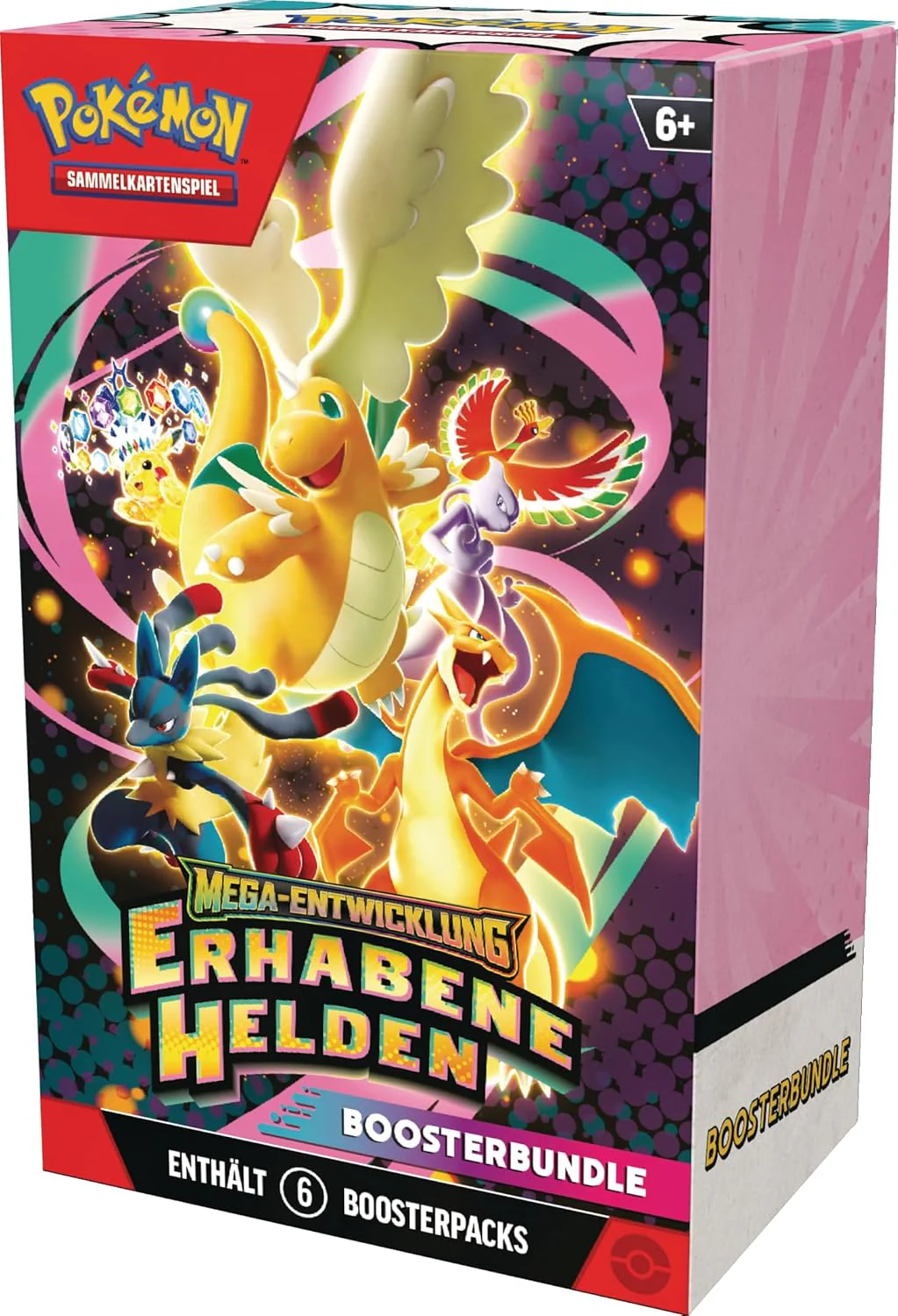 Pokémon-Sammelkartenspiel: Boosterbundle Mega-Entwicklung – Erhabene Helden (6 Boosterpacks - Image 2