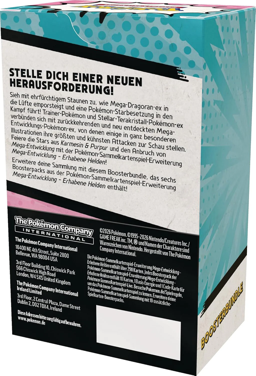 Pokémon-Sammelkartenspiel: Boosterbundle Mega-Entwicklung – Erhabene Helden (6 Boosterpacks - Image 4