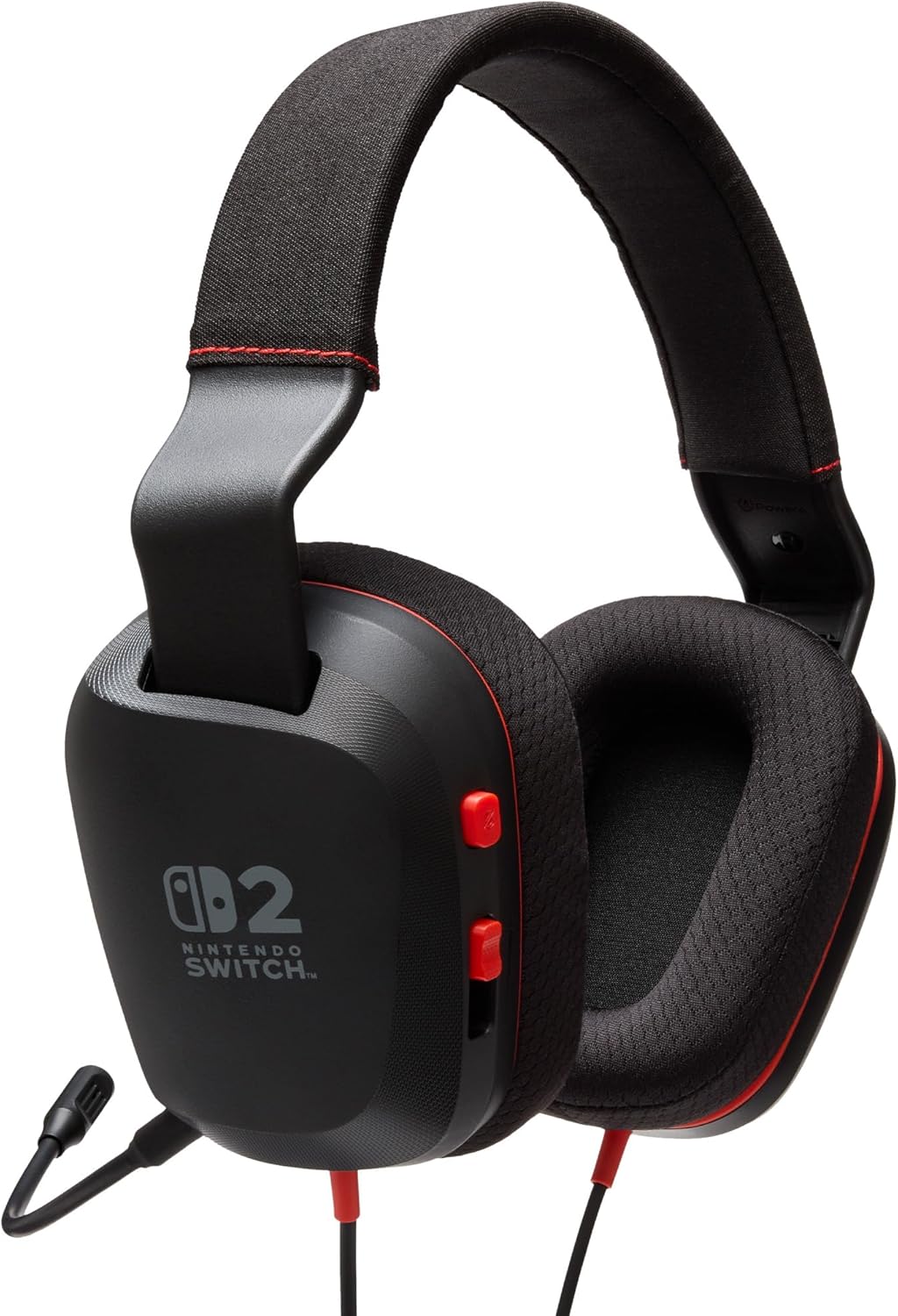 Powera - Wired Stereo Headset For Nintendo Switch 2 - Black - Image 3