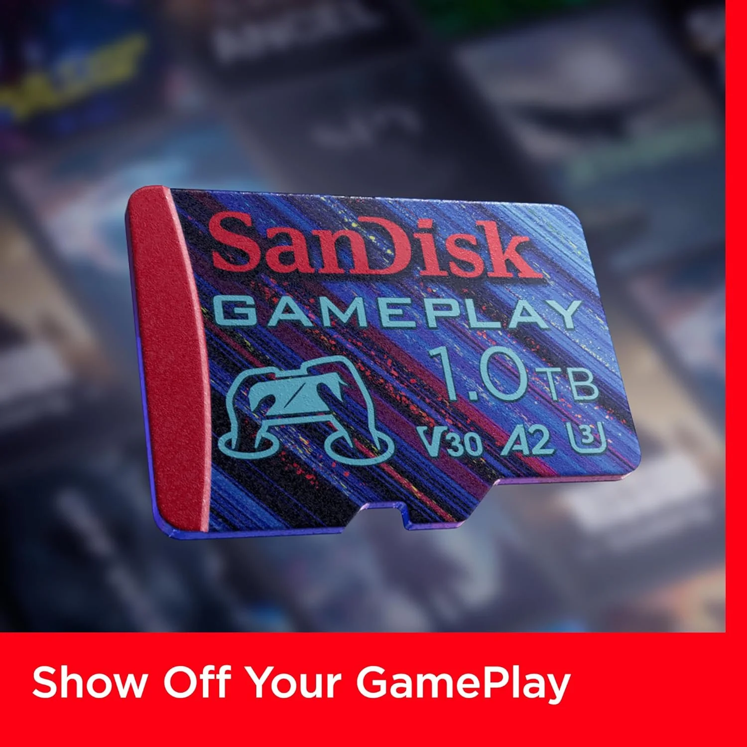SANDISK Gameplay micro SD card 512GB (for mobile/handheld gaming consoles, up to 190 MB/s, for more demanding games, AAA-/3D-/VR-Grafik, 4K-UHD-Videos, A2, V30, U3) - Image 4