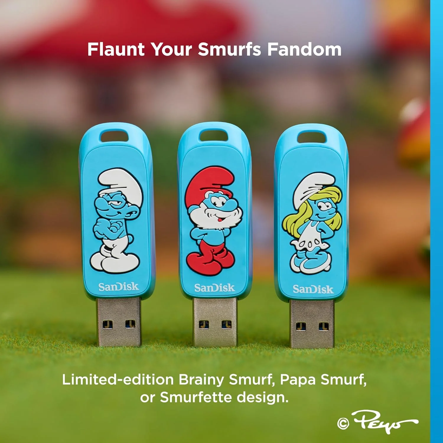 SanDisk 256GB Smurfs USB Flash Drive, Smurfette Edition - Up to 130MB/s, USB Type-A, for Gaming Consoles and Computers - SDCZIS-256G-G46 - Image 4