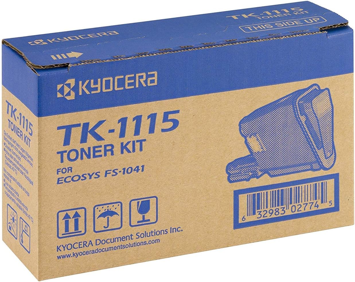 Kyocera TK-1115 Toner Black, 1,600 Pages, Original Premium Printer Cartridge 1T02M50NLV compatible with ECOSYS FS-1041, FS-1220MFP, FS-1320MFP - Image 2