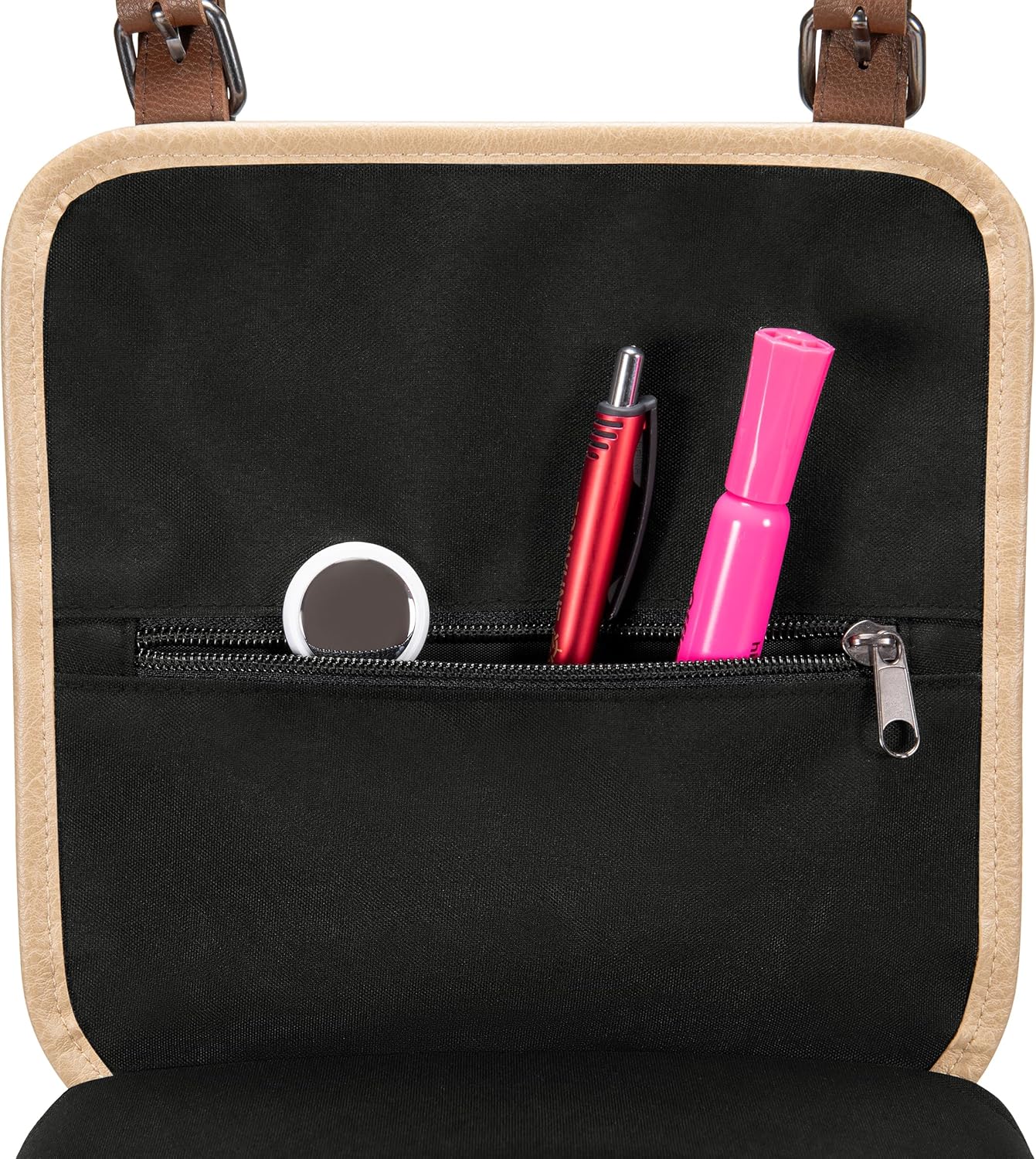 ENHANCE Designer Edition Kompakter MTG-Rucksack mit anpassbarem Innenraum für Magic: The Gathering, Lorcana & mehr - Zubehörfach für Würfelbeutel, Boosterpacks, Tag Tracker, Playmat-Fach (Schwarz - Image 2