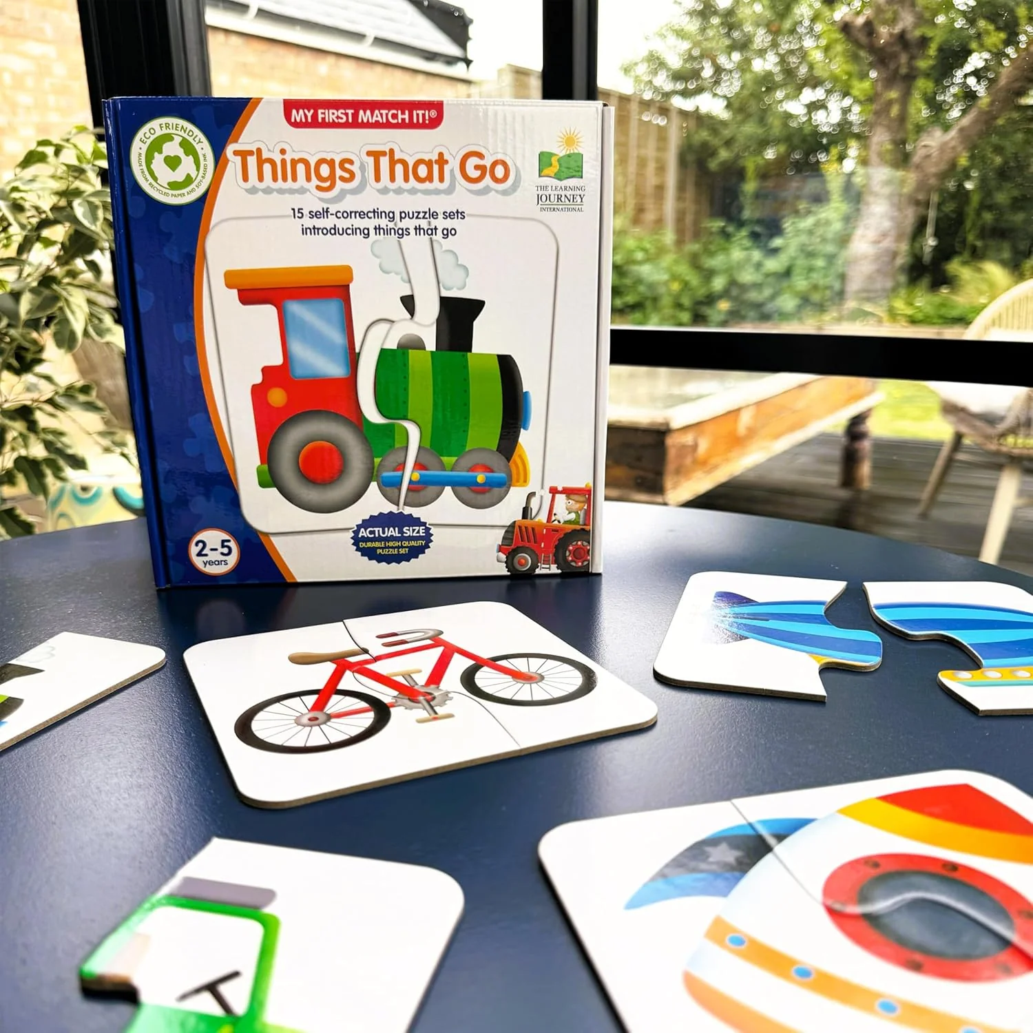 The Learning Journey My First Match It - Things That Go Puzzle For Kids - Helps Interactive Child Development, Problem-Solving and Motor Skills - 15 Self-Correcting Puzzle Sets - For 2+ Years - Image 3