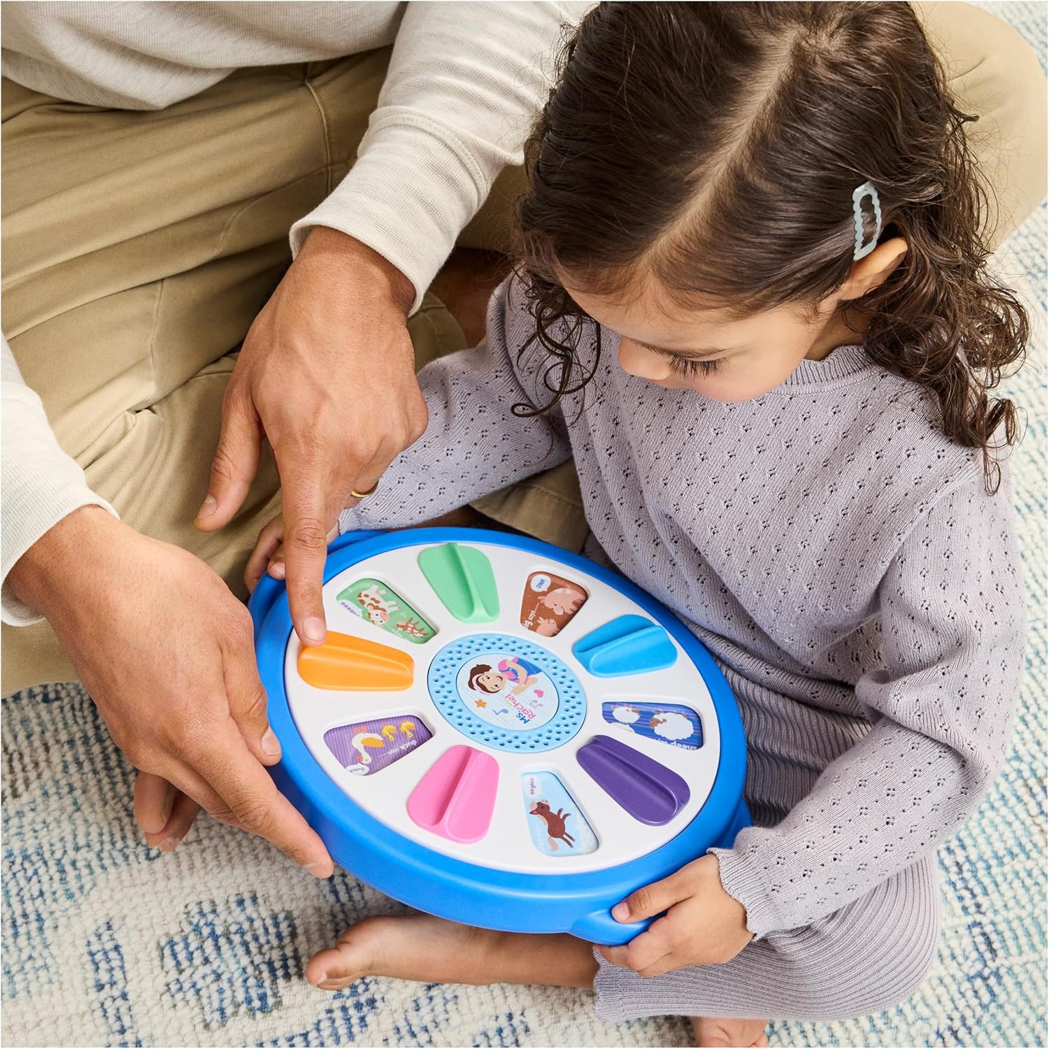 Ms. Rachel Official Spin Along Learning Wheel with 3 Learning Play Modes, Educational Toys & Toddler Toys for Girls & Boys Ages 1-3+ - Image 3