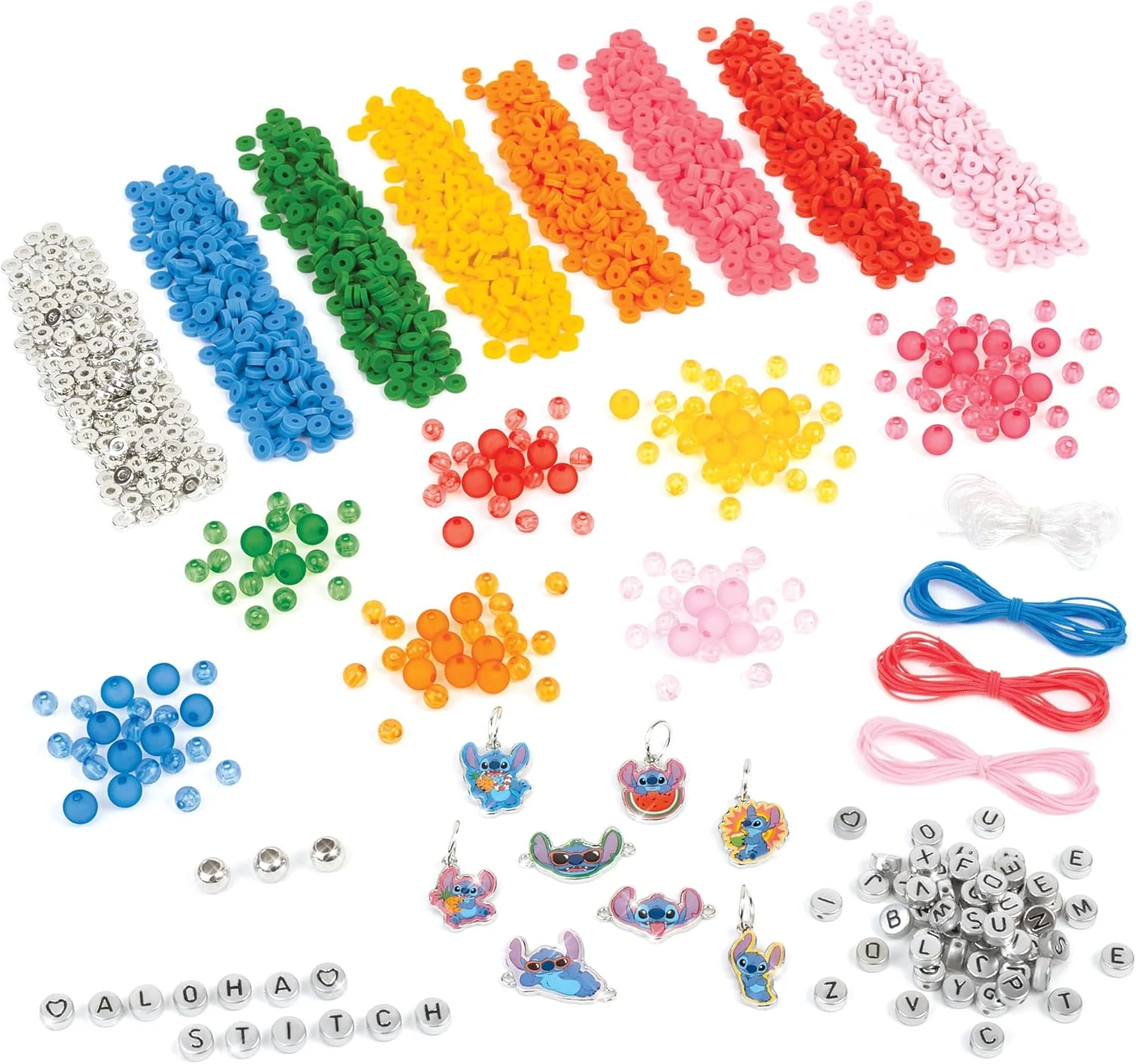 Make It Real: Disney Stitch - Craft Along Storybook & DIY Sieraden Kit - 1865st Craft Set, Ontwerp & Maak 12 ABC & Bead Armbanden, Tween-Girls-Kids 6+ - Image 6
