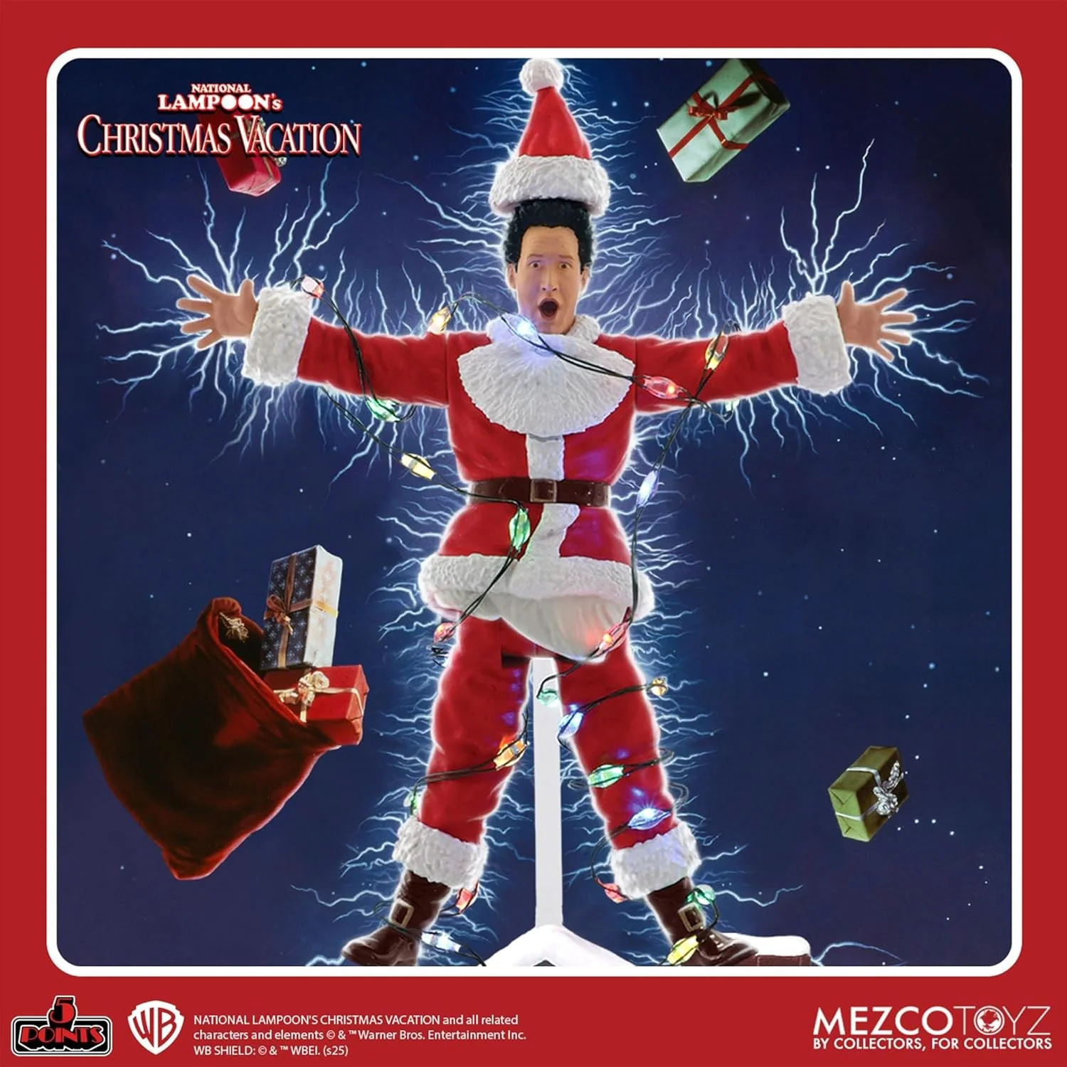 Mezco 5 Points National Lampoon's Christmas Vacation Light Shock Clark Griswold Action Figure - Image 3