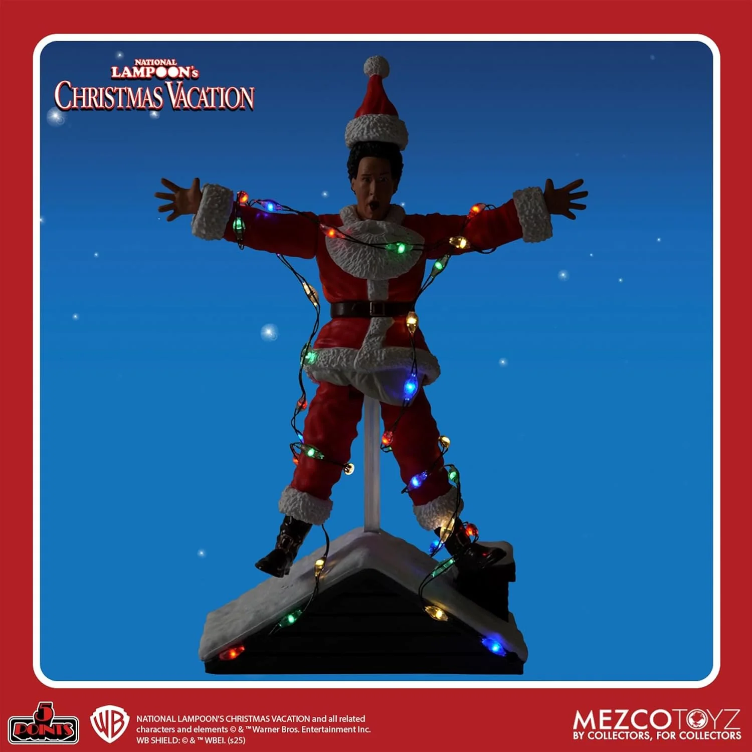 Mezco 5 Points National Lampoon's Christmas Vacation Light Shock Clark Griswold Action Figure - Image 4