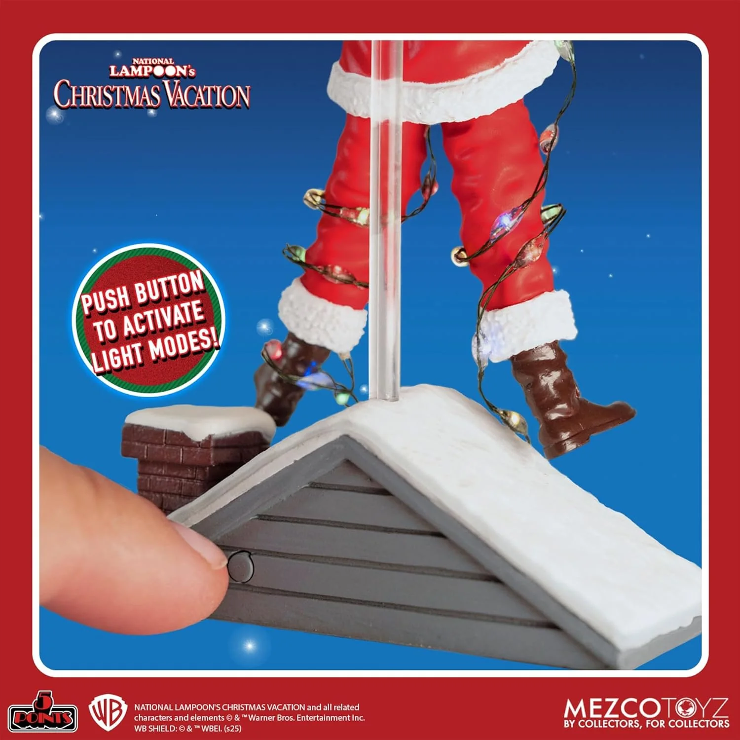 Mezco 5 Points National Lampoon's Christmas Vacation Light Shock Clark Griswold Action Figure - Image 7