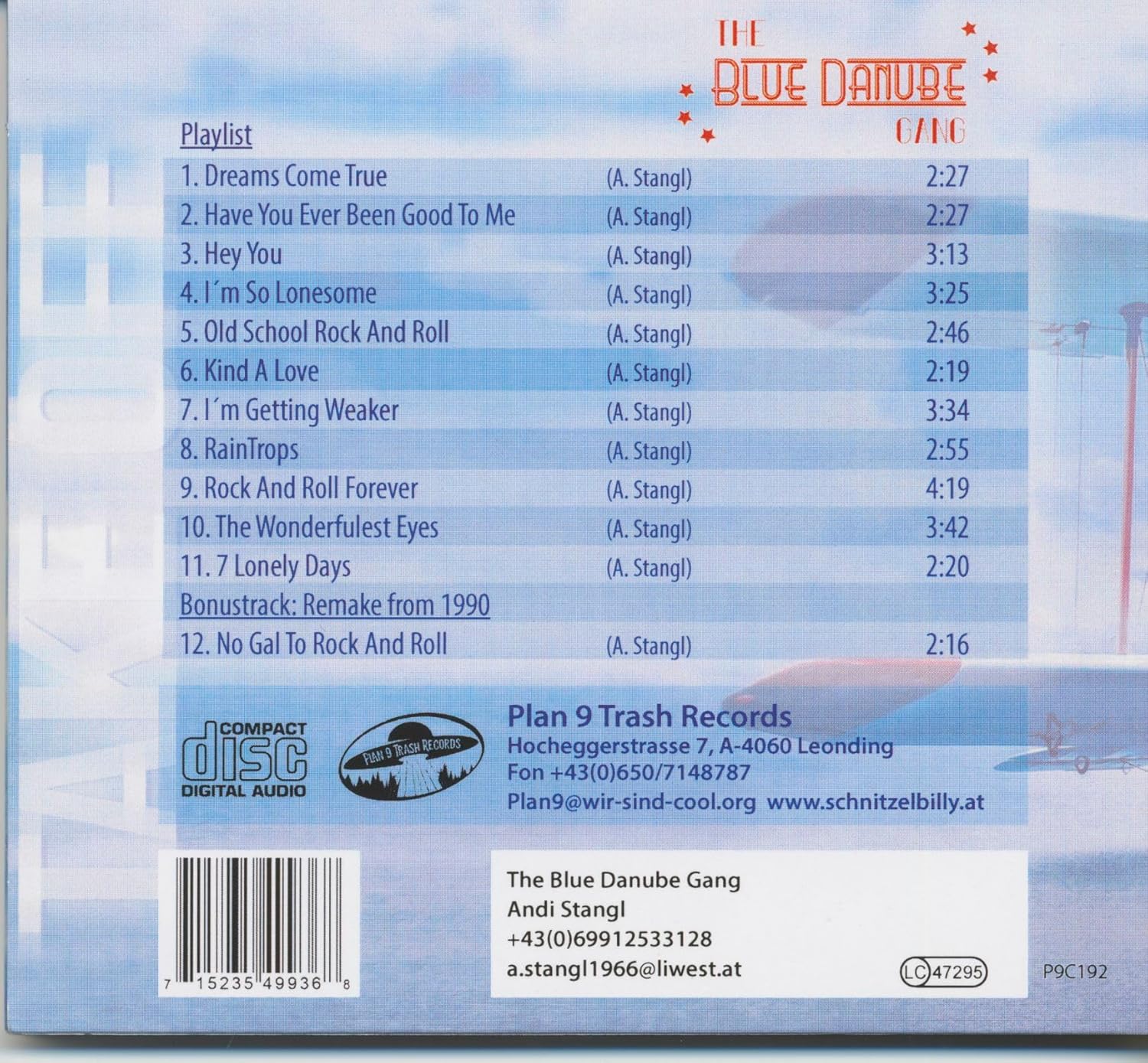 Blue Danube Gang - Take Off (Cd) - Image 2