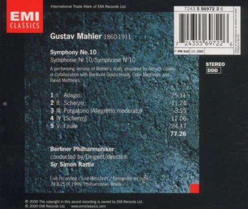 Mahler Symphony 10. Berliner Philharmoniker with Simon Rattle - Image 2