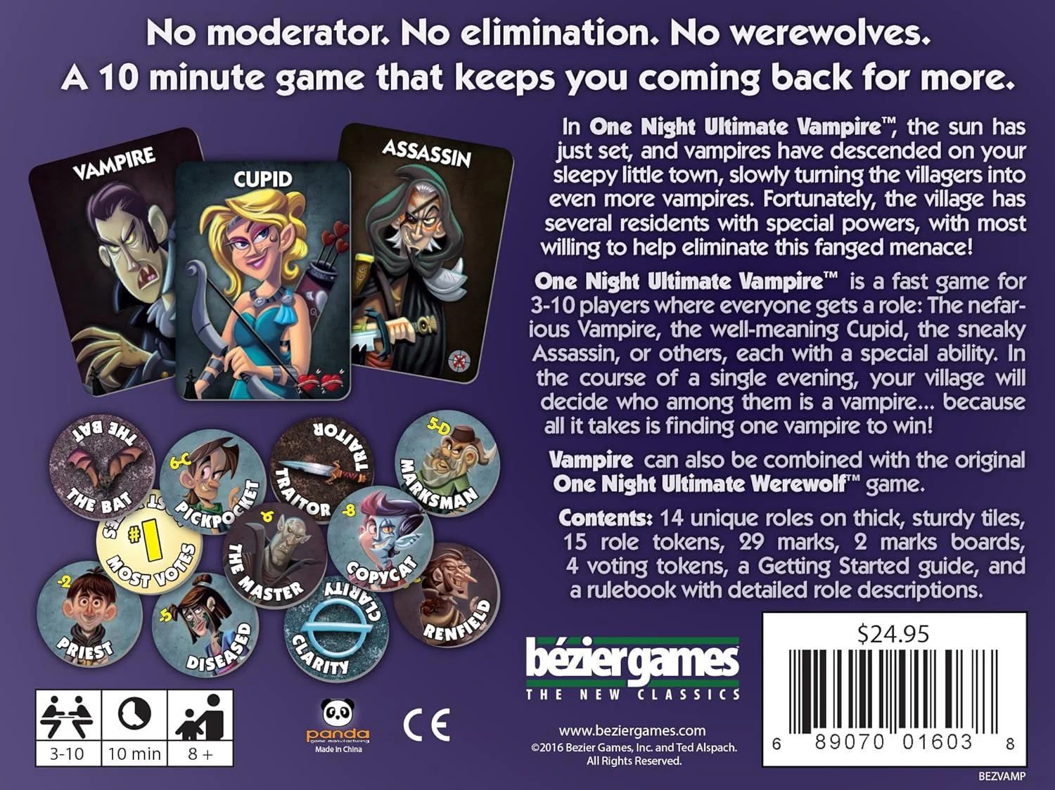 Bezier Games BEZVAMP One Night Ultimate Vampire Game - Image 3