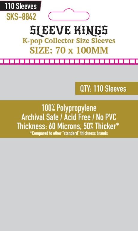 'Kpop Collector Size (70 X 110 MM) 110 Pack, 60 Microns -for BTS Mini photocards - Image 4