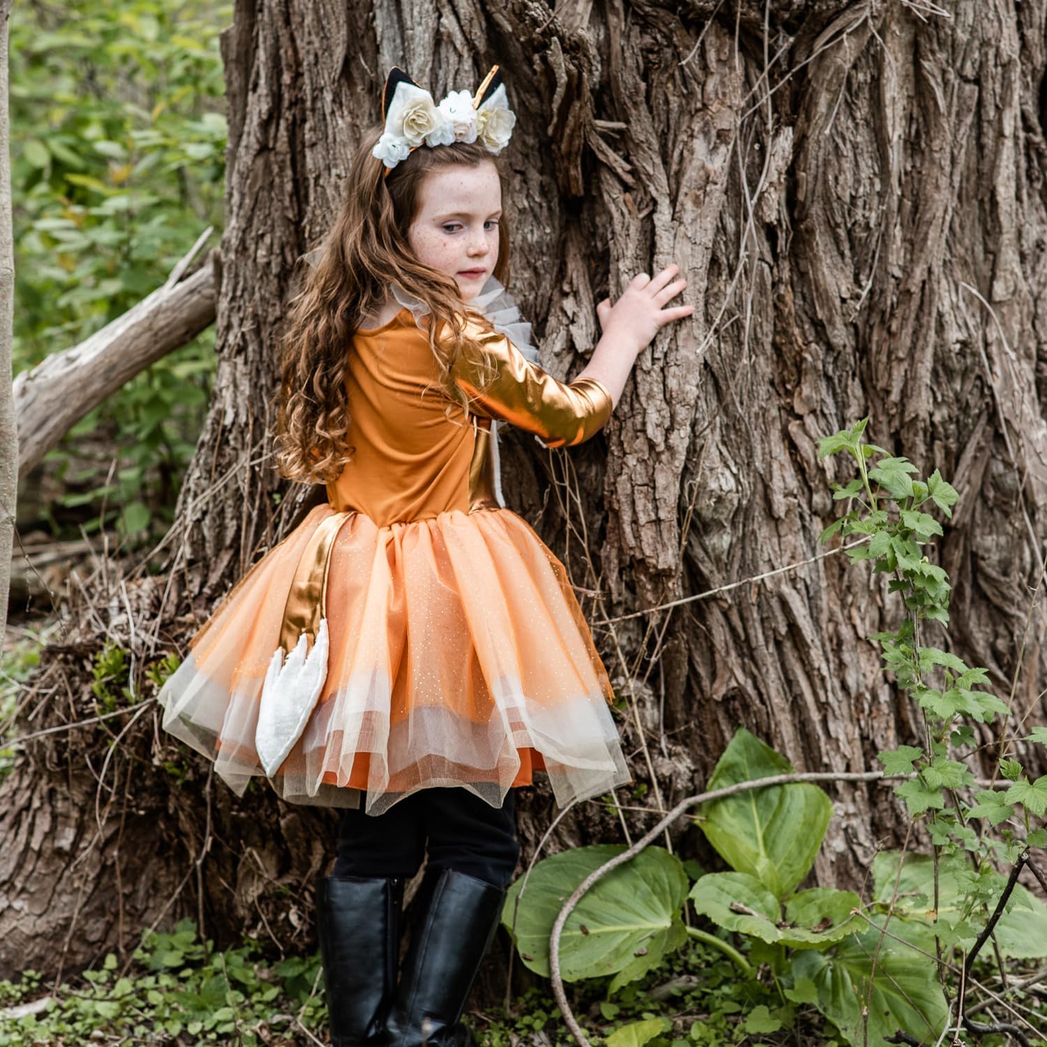 Great Pretenders - Woodland Fox Dress w/HB, maat US 3-4 mutsen, maskers en accessoires voor feestjes, meerkleurig, effen (31673 - Image 5