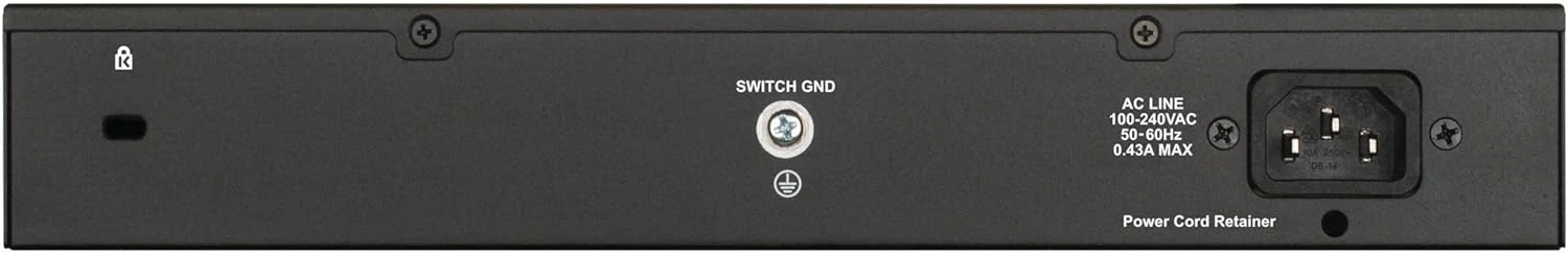 D-Link DGS-1016D 16-Port Green Ethernet Copper Gigabit Switch, Hub, Internet Splitter, Metal, Fanless, Plug and Play - UK Model, black DGS-1016D - Image 4