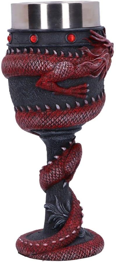 Nemesis Now B5882V2, Calice Dragon Coil, Rosso, 20cm - Image 4
