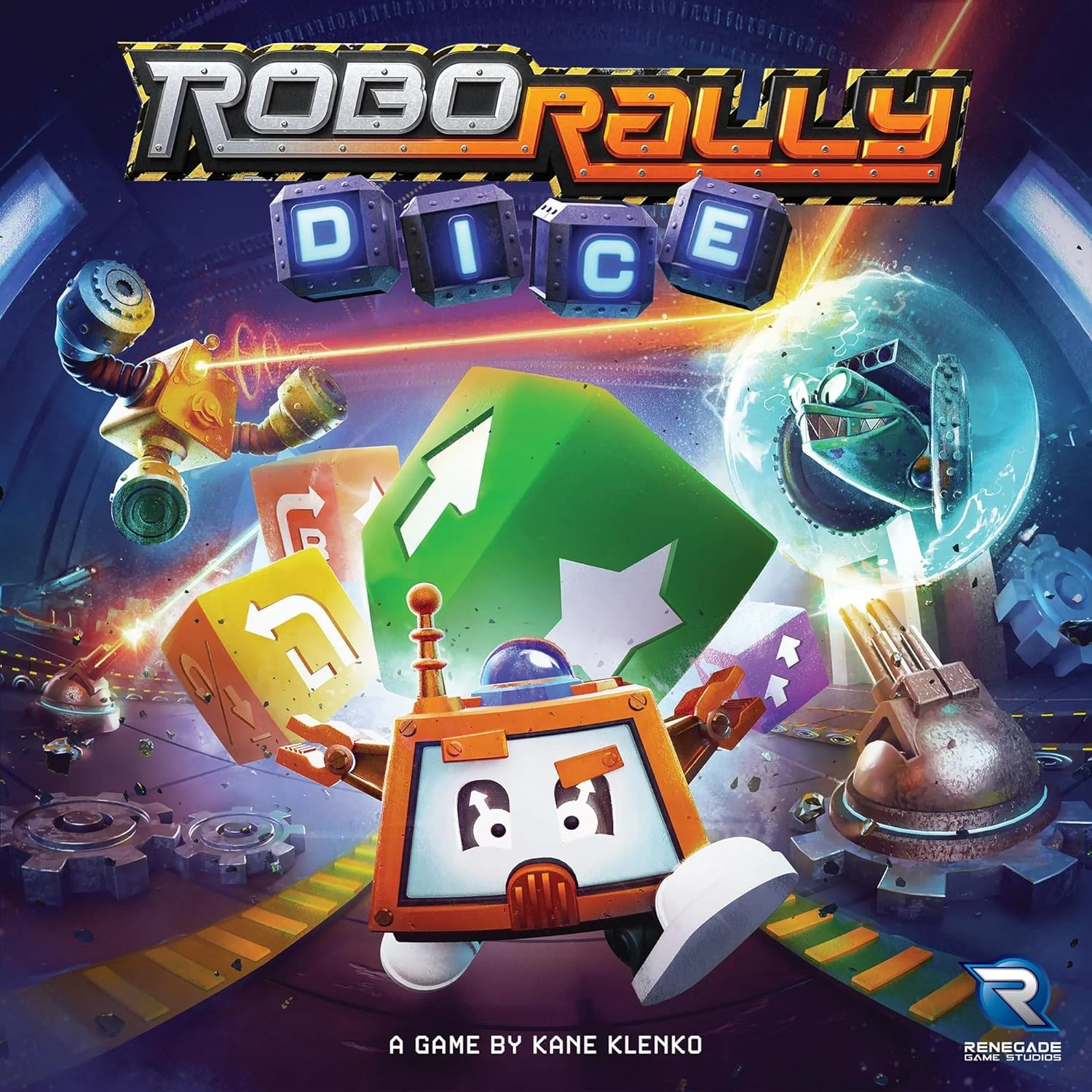 Renegade Games : Robo Rally Dice - Competitive Racing Robot Board Game, Standalone Or Expansion, Obstacles & Sabotage, Age 14+, 2-4 Players, 30-45 Min - Image 4