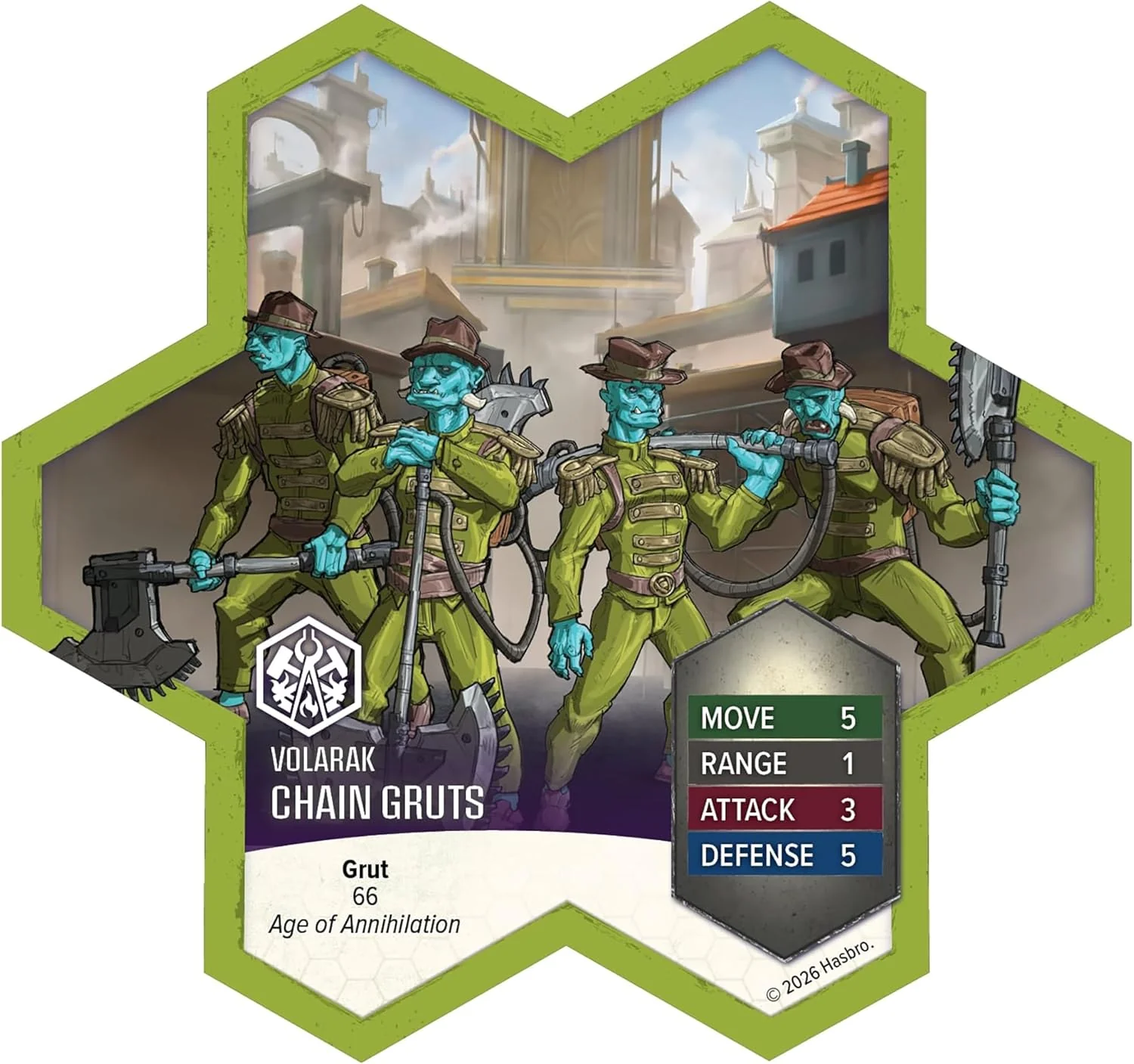 Renegade Games: Heroscape - Chain Gruts & Ramosaur Rider Common Army Expansion - 5 Unpainted Assembled Miniatures, 2 Army Cards, Tabletop Game - Image 2