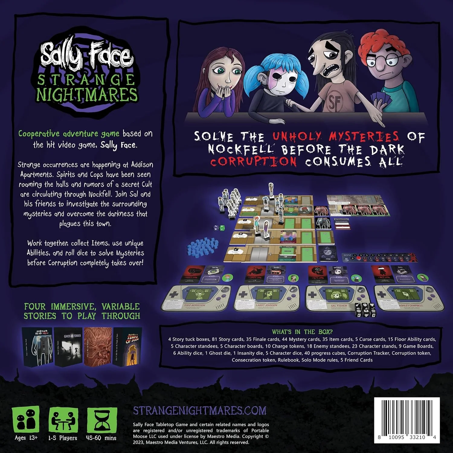 Sally Face: Strange Nightmares - Cooperative Board Game, Based On The Video Game, Officially Licensed, Ages 13+, 1-5 Players, 45 Min - Image 3