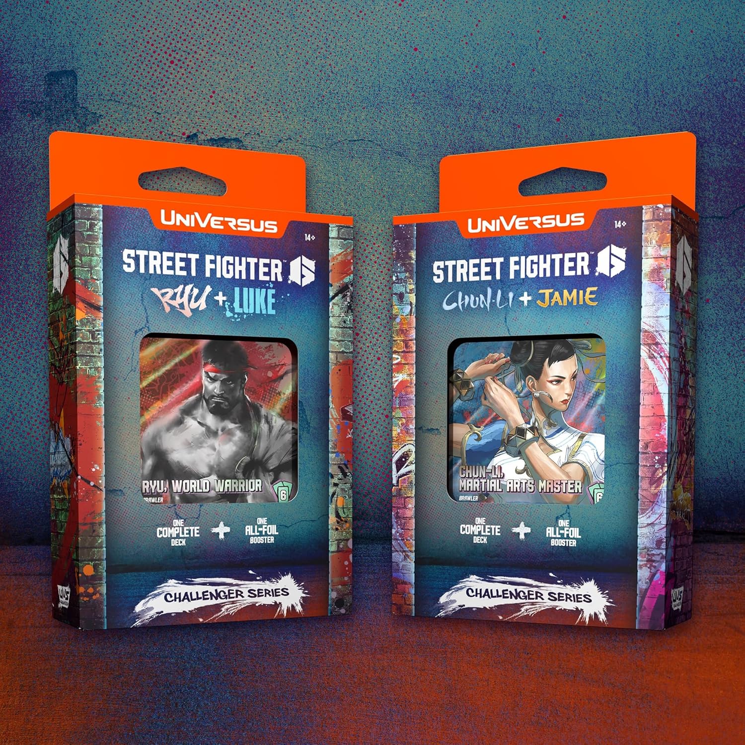 UniVersus: Street Fighter 6: Challenger Series - Chun-Li & Jamie - Deck Building Card Game, Ready to Play Character Deck, 6 Foil-Alt Art Booster Cards - Image 4