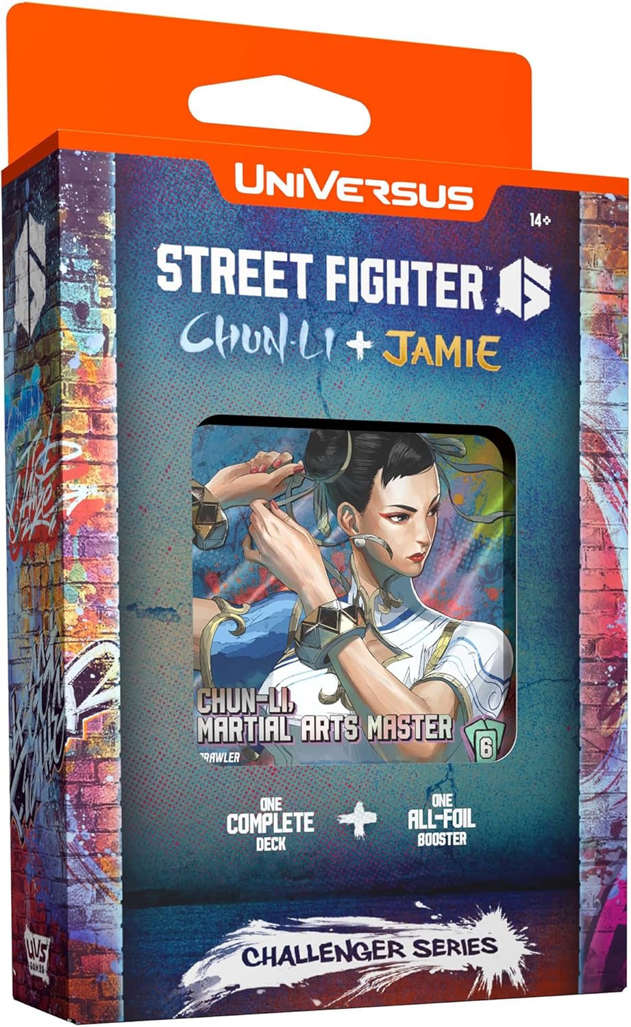 UniVersus: Street Fighter 6: Challenger Series - Chun-Li & Jamie - Deck Building Card Game, Ready to Play Character Deck, 6 Foil-Alt Art Booster Cards - Image 5