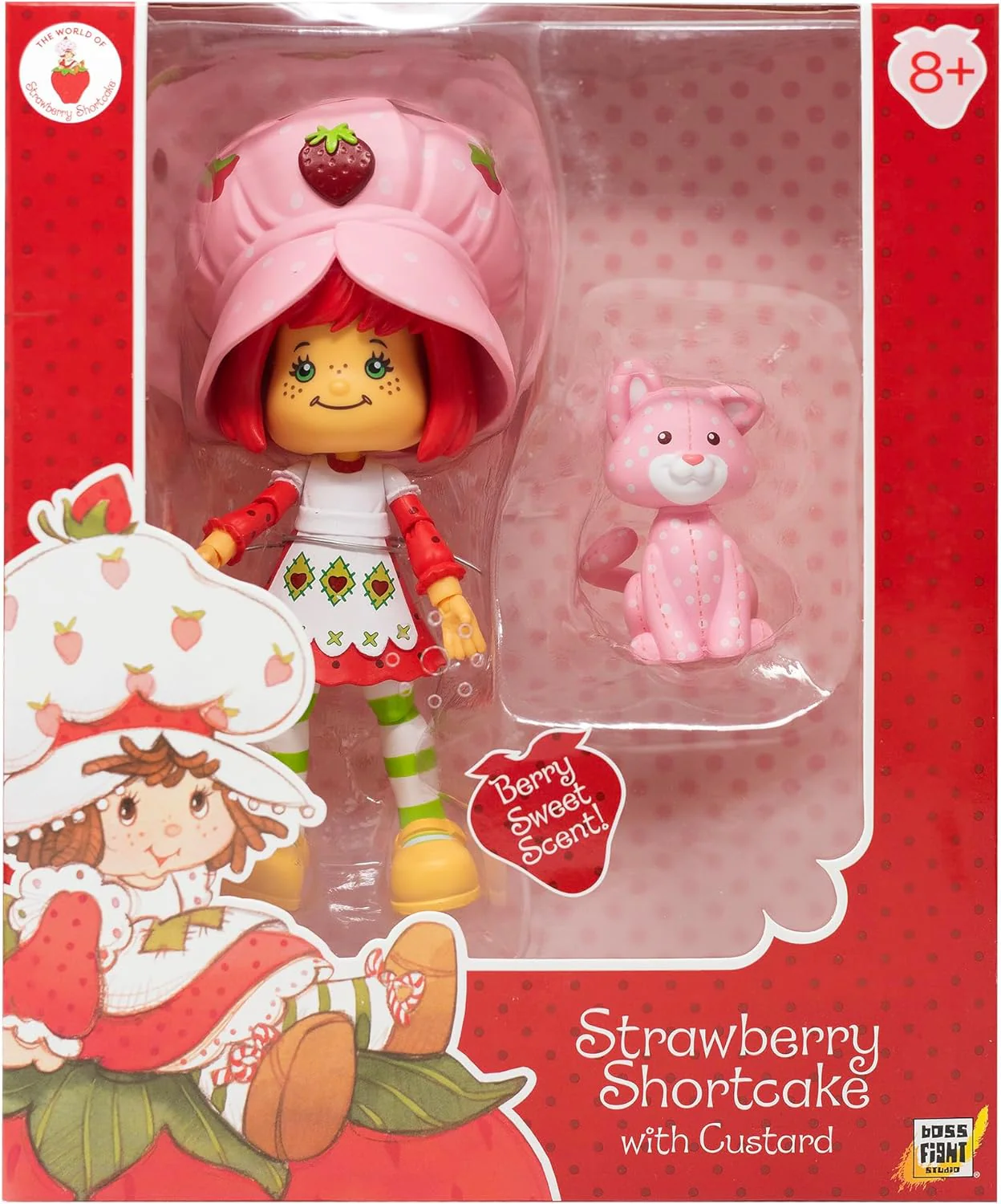 Boss Fight Studio Classica statuetta di torta alla fragola – da collezione profumata con cappello rimovibile e compagno animale – scala 1:12 - Image 2