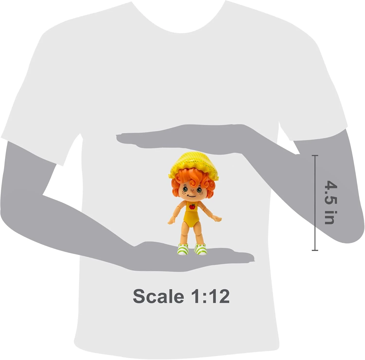 Boss Fight Studio Classic Strawberry Shortcake Apple Dumplin Action Figure - Figurine de collection parfumée avec chapeau amovible et compagnon animal - Échelle 1:12 - Image 2