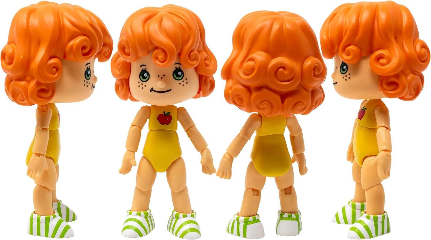 Boss Fight Studio Classic Strawberry Shortcake Apple Dumplin Action Figure - Figurine de collection parfumée avec chapeau amovible et compagnon animal - Échelle 1:12 - Image 3