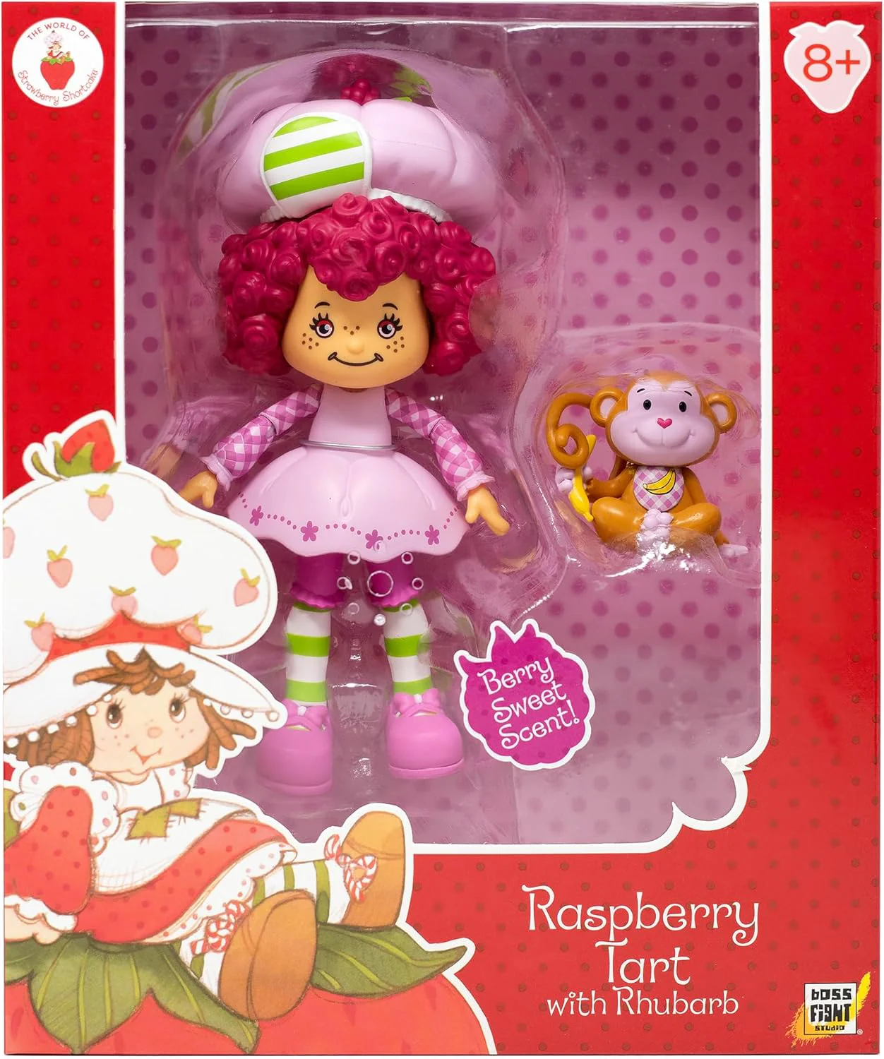 Boss Fight Studio Classic Strawberry Shortcake Raspberry Tart Actionfigur - Sammlerstück, duftende Figur mit abnehmbarem Hut und Tierbegleiter - Maßstab 1:12 - Image 2