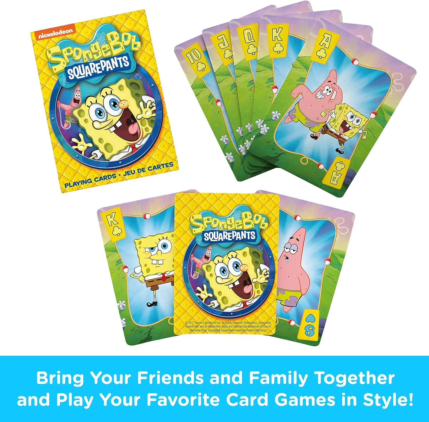 AQUARIUS SpongeBob Playing Cards - SpongeBob SquarePants Themed Deck of Cards for Your Favorite Card Games - Officially Licensed SpongeBob Merchandise & Collectibles - Image 6