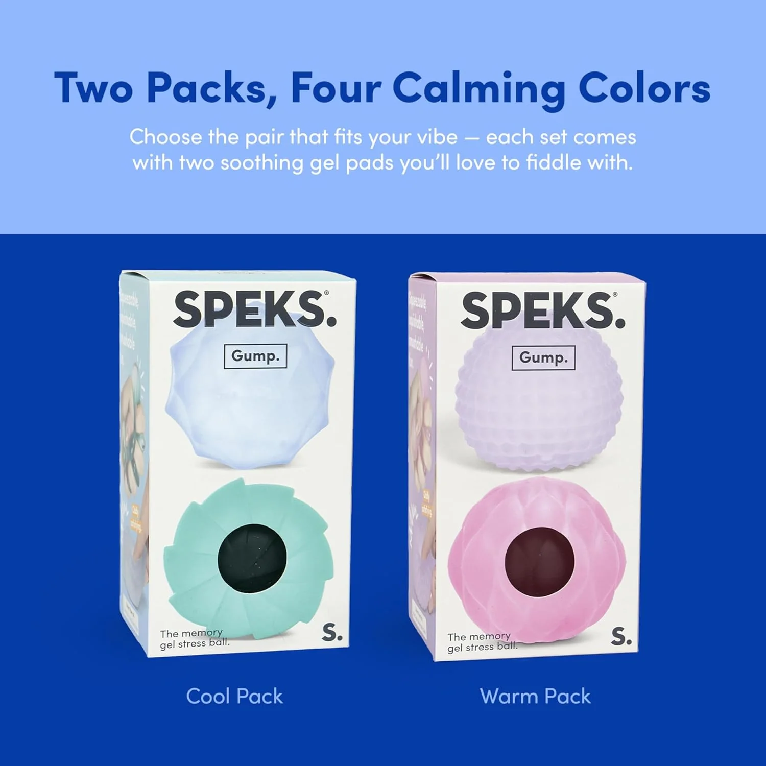 Gump Surface Gel-Filled Stress Ball | Ultra-Squishy Fidget Toy for Stress Relief & Focus | Anxiety Ball for Adults & Teens | Sensory Squeeze Toy | Cool Mix 2 Pack - Image 7