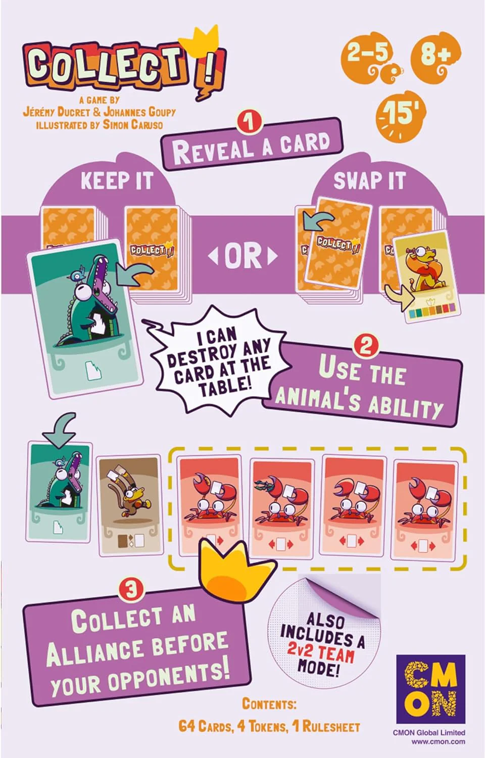 CMON | Collect! | Board Game | Ages 8+ | 2-5 Players | 15 Minutes Playing Time - Image 4