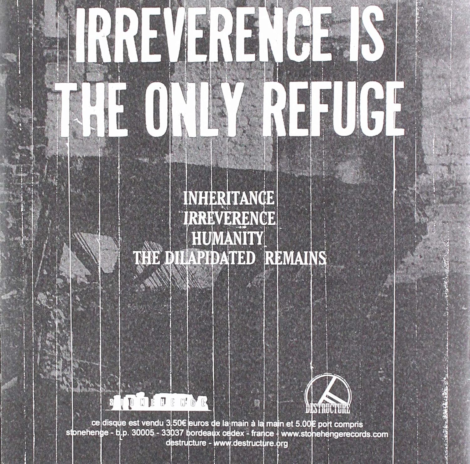 Exhaustion - Irreverence (7 Single) - Image 2