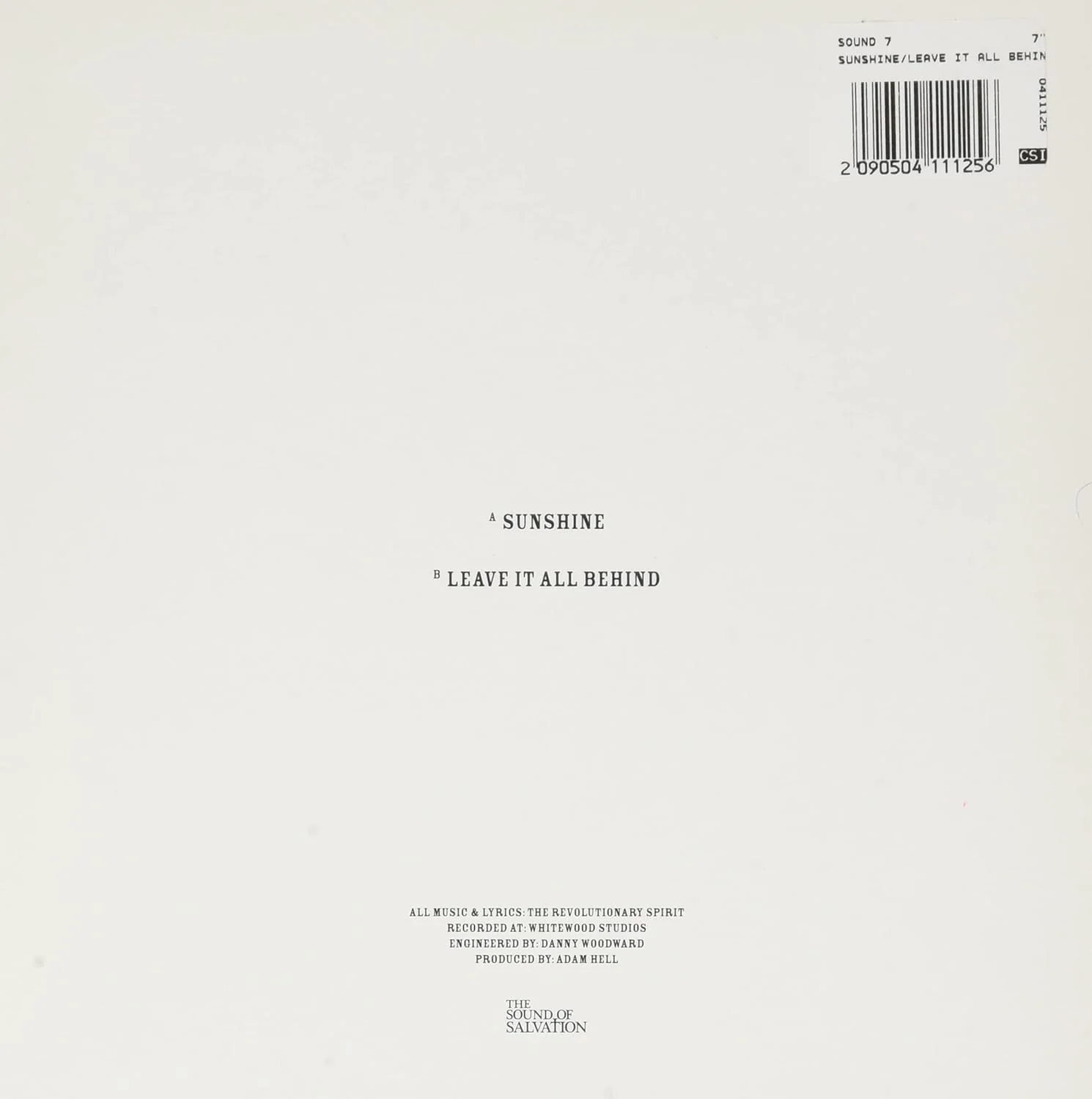 Sunshine/Leave It All Behind - Image 2