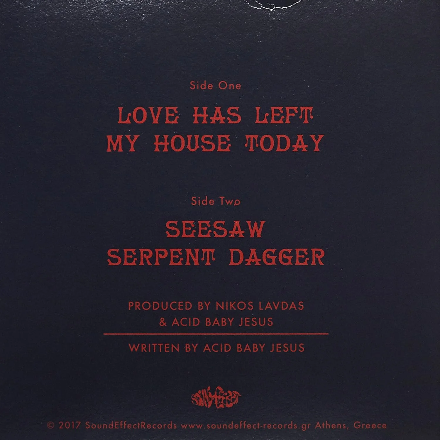 (Black) Love Has Left My House Today - Image 2