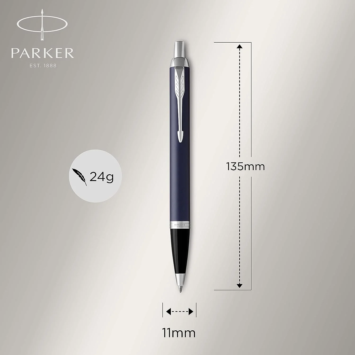 Parker IM Kugelschreiber | Matte Blue | Mittlere Spitze | Blau | Geschenkbox - Image 5