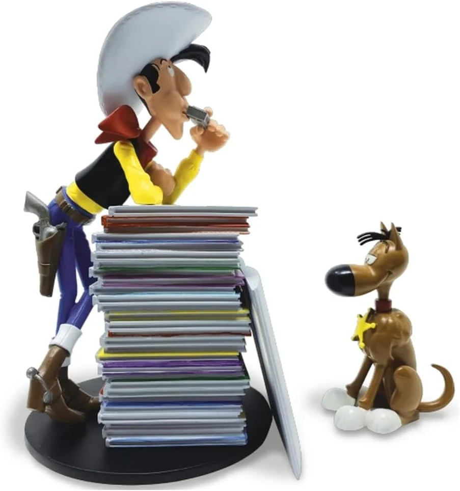 Plastoy SAS PLA00391 - Lucky Luke und Rantanplan boekenstapel - Image 3