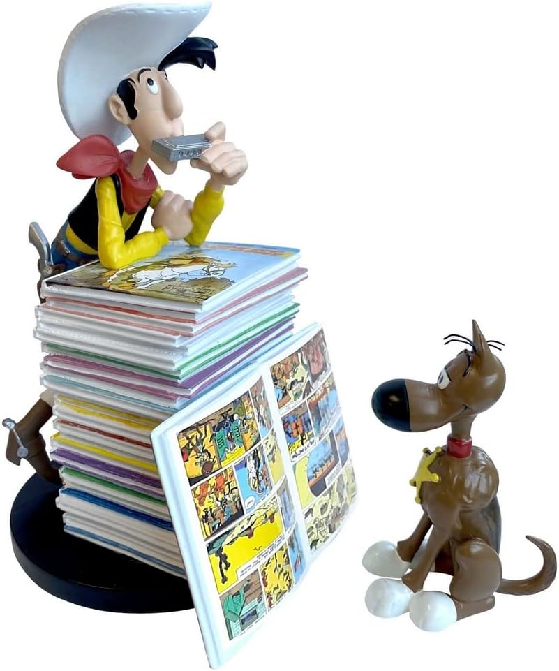 Plastoy SAS PLA00391 - Lucky Luke und Rantanplan boekenstapel - Image 4