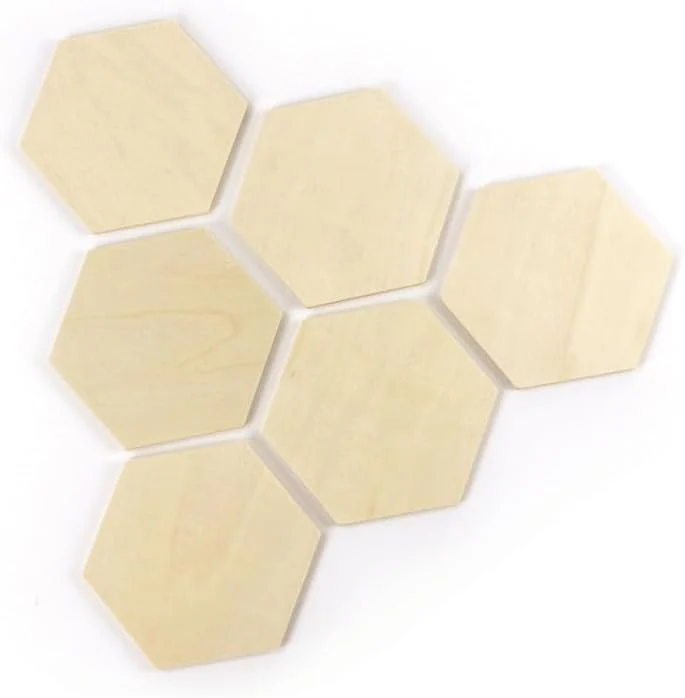 Graine Creative - Graine Houten Hexagon Vormen - 6st. - Image 2