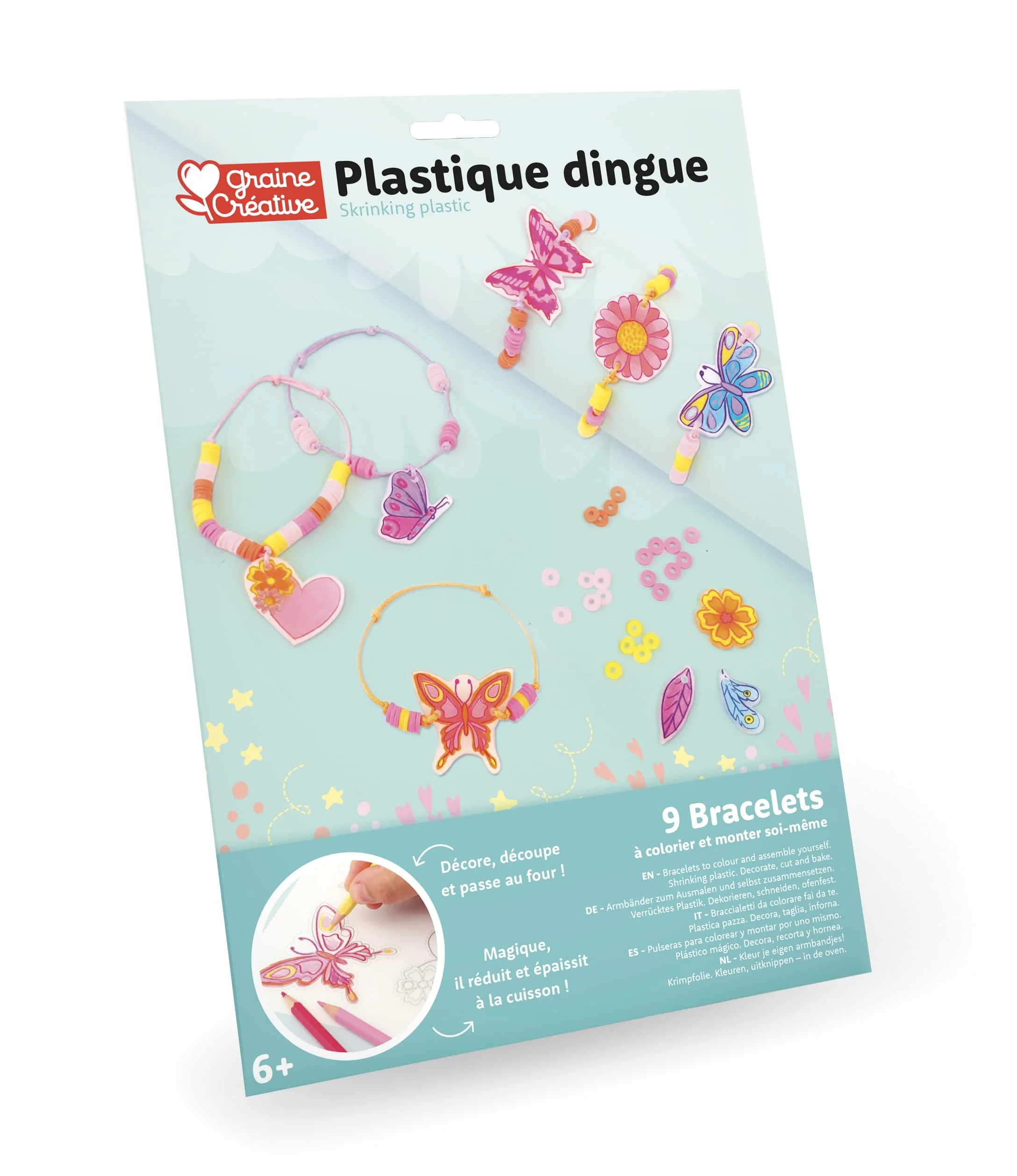 Graine Creative - Graine Krimpfolie Set Armbanden Vlinders en Bloemen