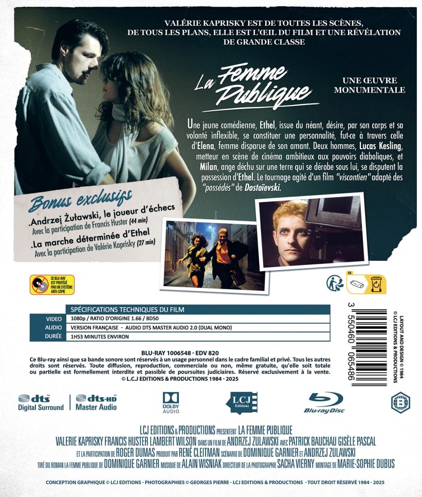 La Femme Publique Version Restauree 40 Eme Anniversaire/Blu-Ray (Region 2) - Image 3