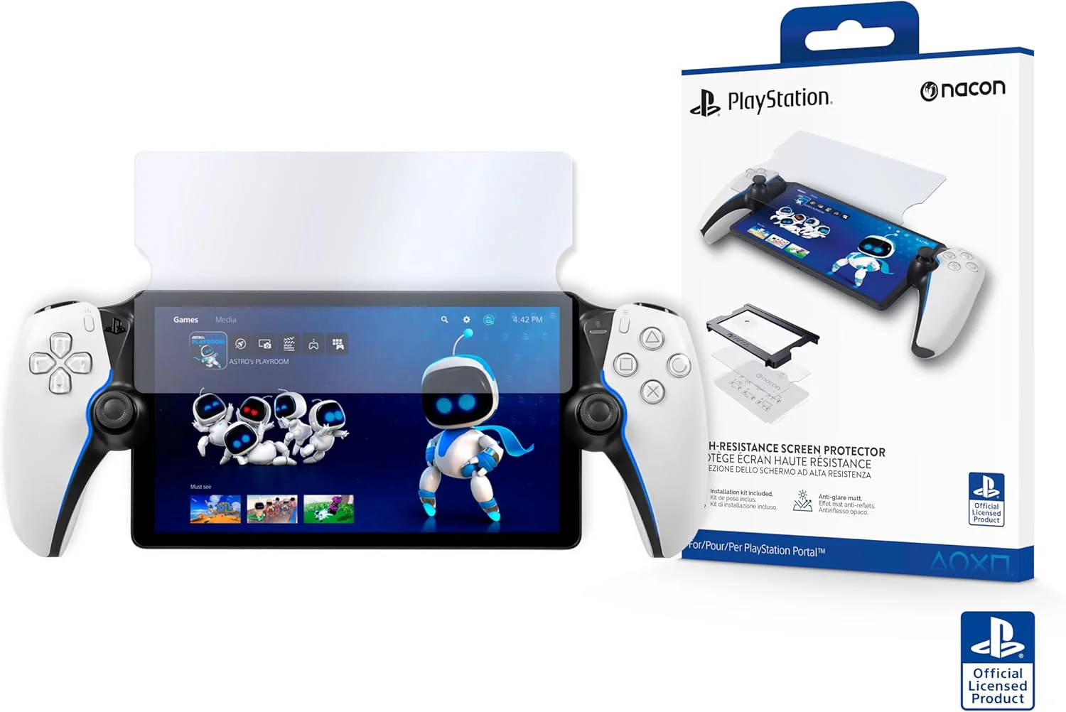 Nacon Officiële Force Glass Schermprotector voor PlayStation Portal in gehard glas - Image 7