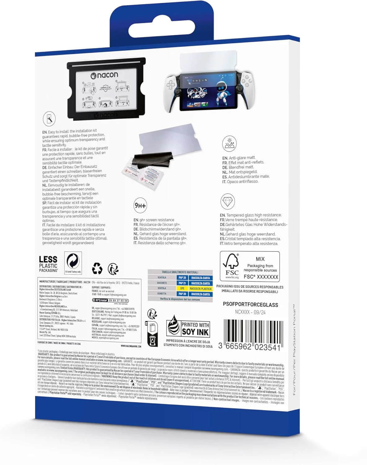 Nacon Officiële Force Glass Schermprotector voor PlayStation Portal in gehard glas - Image 8