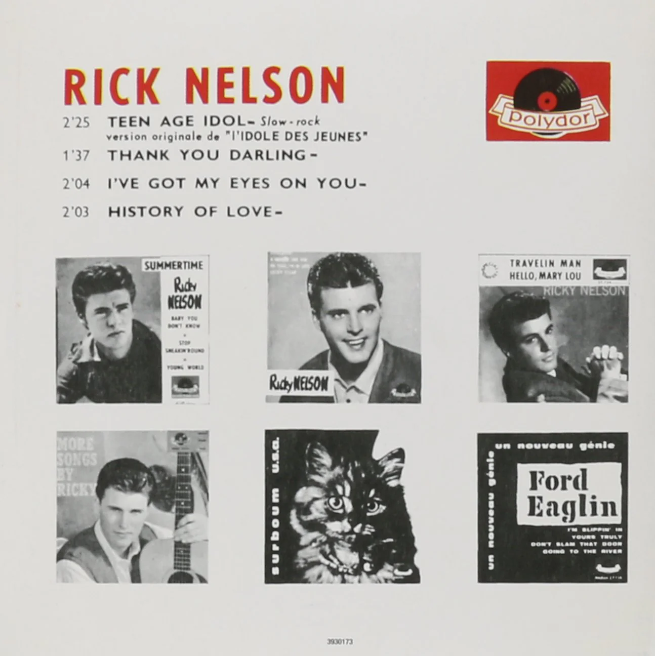 `Ricky Nelson - L`Idole Des Jeunes (5`` Cd Single)` - Image 2